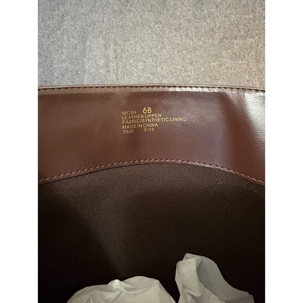 Lauren‎ Ralph Lauren Micah Brown Leather Riding Boots Women's 6B Gold Buckle - Picture 8 of 9